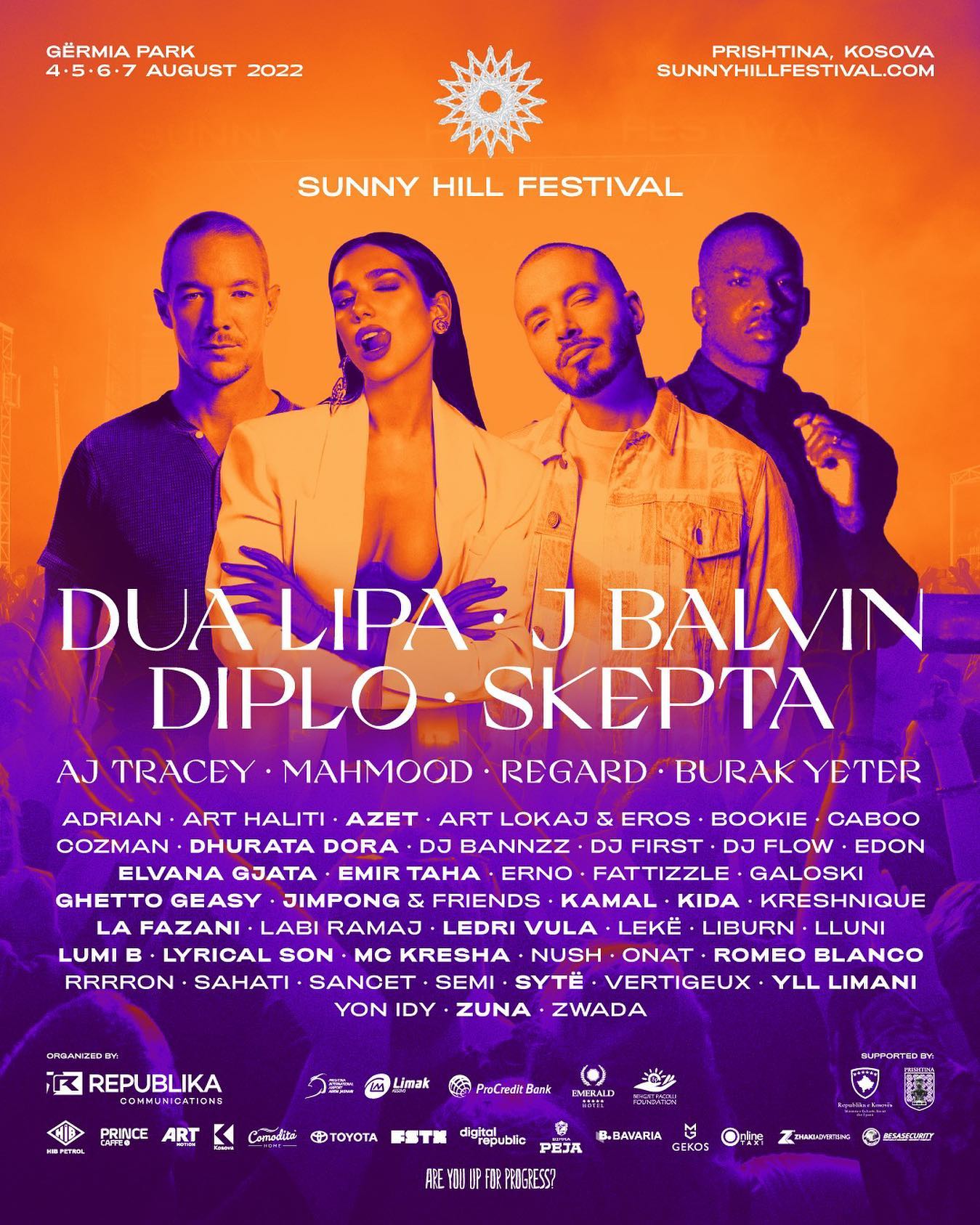 Kjo është lista e përformuesve në Sunny Hill Festival prin Dua Lipa