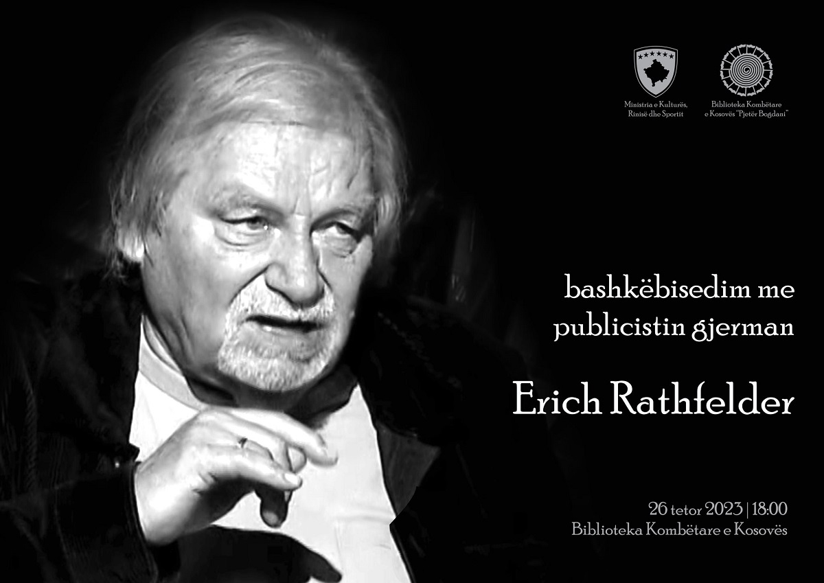 Bashkëbisedim me Erich Rathfelder në Bibliotekën Kombëtare Gazeta Express