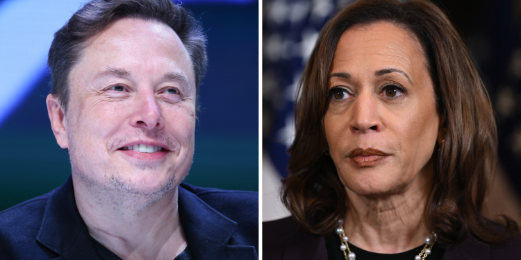 Elon Musk shpërndan një video të manipuluar për Kamala Harris, reagojnë