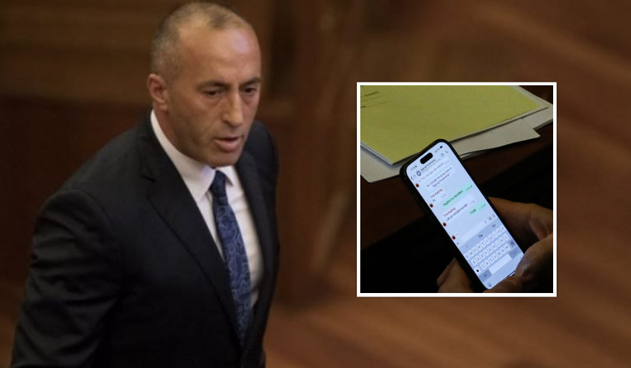   E PDK      Edhe Haradinaj kapet duke shkëmbyer mesazhe  koordinohet me grupin parlamentar