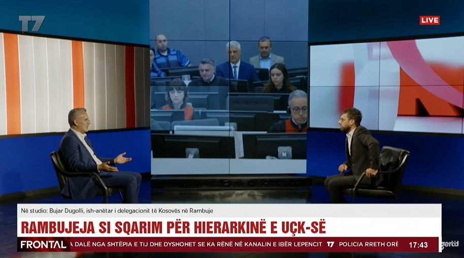Dugolli  Rubin e tha të vërtetën  Thaçi s kishte autoritet mbi gjithë UÇK në  u fuqizua kur u bë kryesues delegacioni
