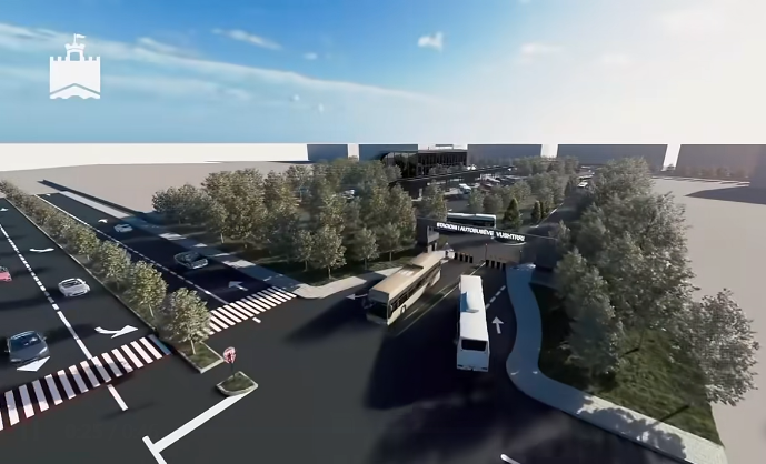 Ferit Idrizi prezanton projektin e Stacionit të ri të Autobusëve në ...