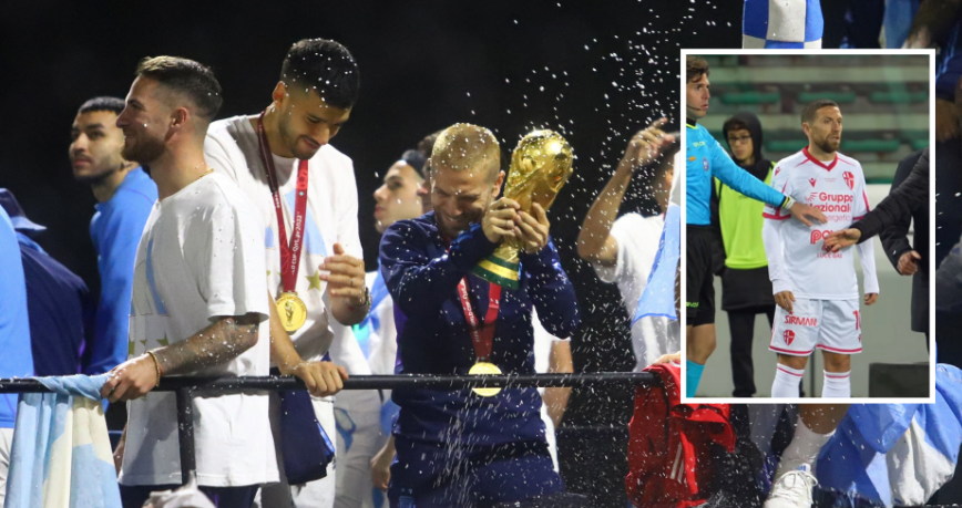 The World Cup winner with Argentina returns to football after two years - he was suspended due to a positive doping test