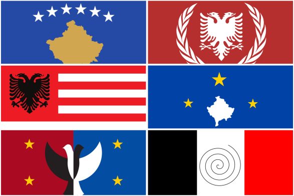 Këta janë flamujt që fillimisht u propozuan për flamur të shtetit të Kosovës