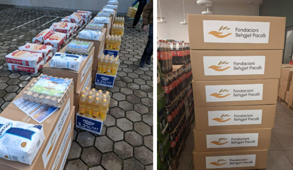 Fondacioni Behgjet Pacolli shpërndan pako ushqimore për familjet në nevojë gjatë muajit të shenjtë të Ramazanit