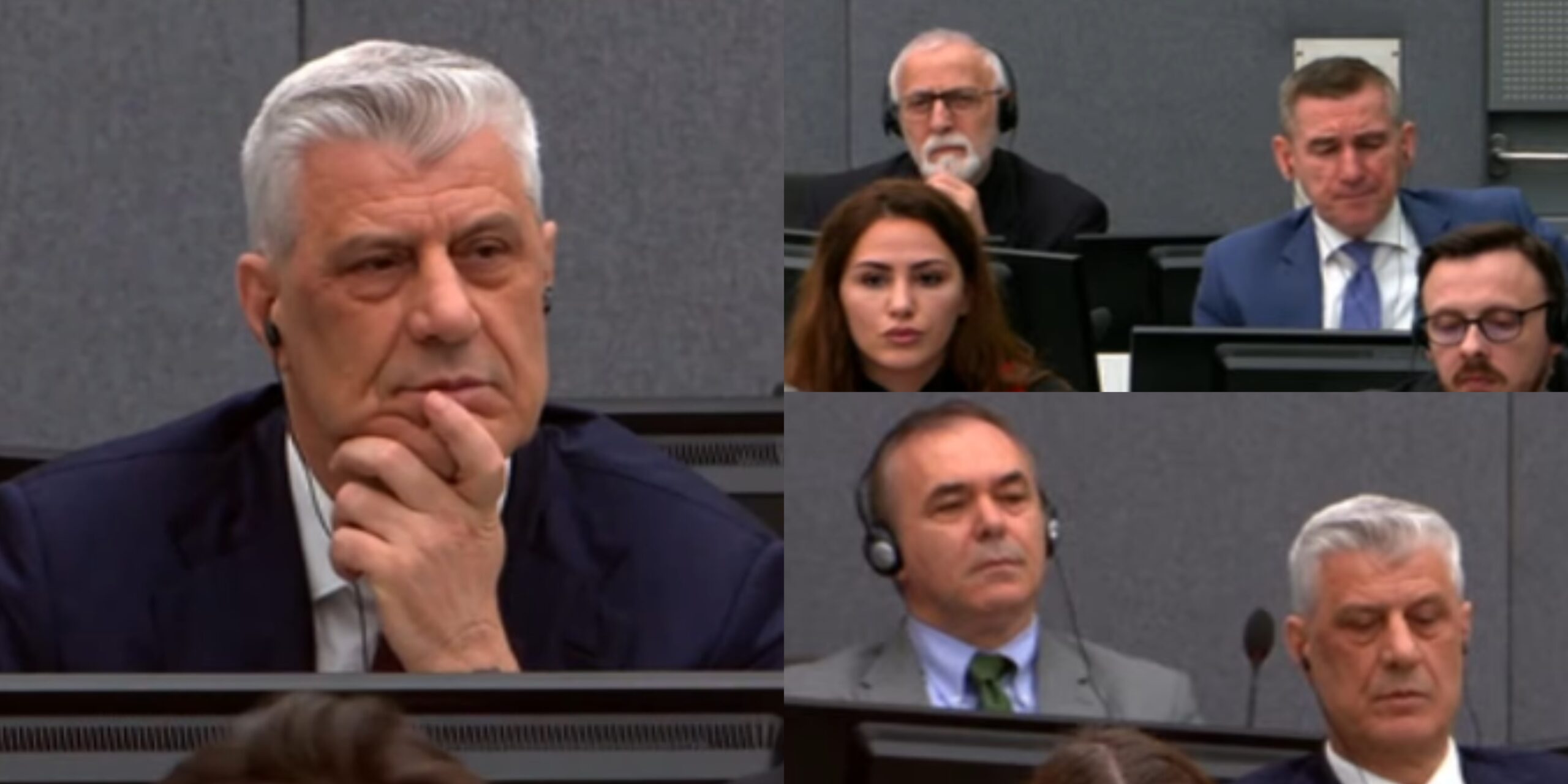 Foto  Thaçi  Veseli  Selimi e Krasniqi sot në Gjykatën Speciale  ku u kërkuan nga 45 vjet burgim për ta
