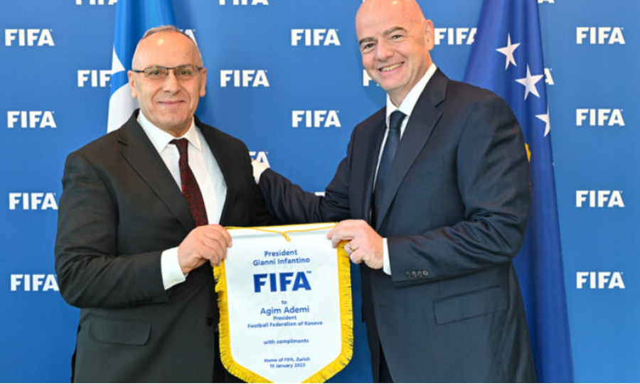 Infantino e uron FFK-në për 10-vjetorin e anëtarësimit në FIFA 900 0 1715698576xademi 754
