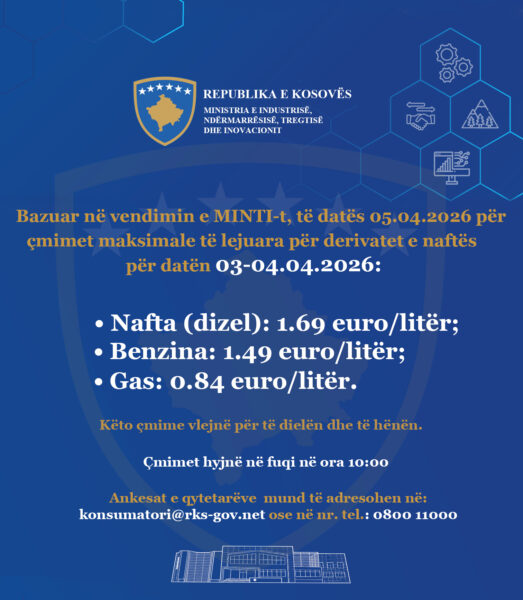Ky është çmimi i derivateve të naftës për sot